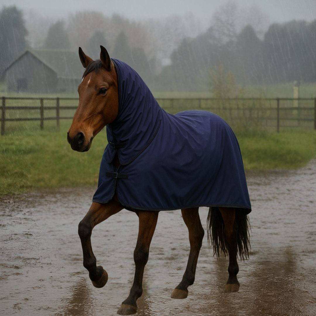 HLW Çıkartılabilir Su Geçirmez Yağmurluk Blanket, Boyunluklu Yağmurluk Blanket - Görsel 4