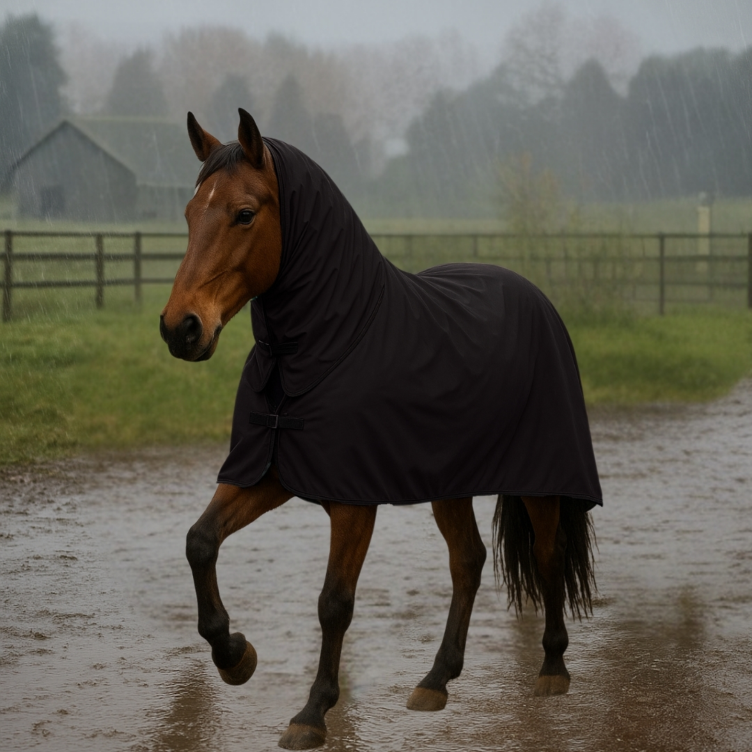 HLW Çıkartılabilir Su Geçirmez Yağmurluk Blanket, Boyunluklu Yağmurluk Blanket - Görsel 3