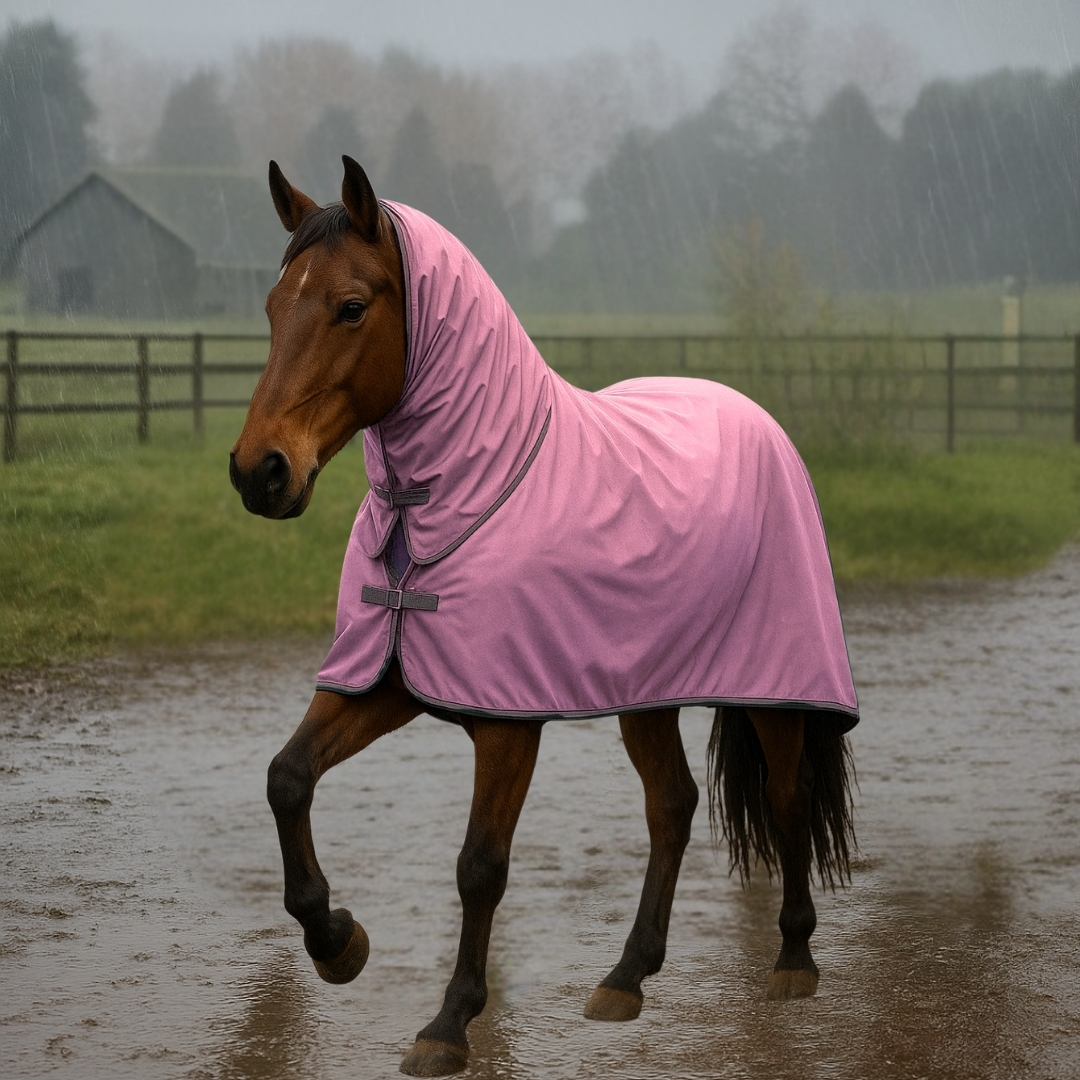 HLW Çıkartılabilir Su Geçirmez Yağmurluk Blanket, Boyunluklu Yağmurluk Blanket - Görsel 2